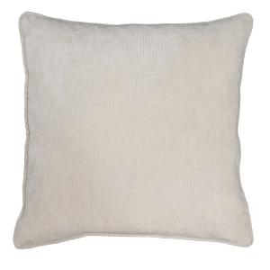 Kuddfodral EDDIE stl. 45x45 cm, smalrandig manchester, beige