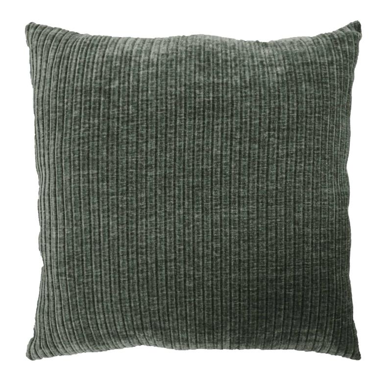 Kuddfodral Cord, enfärgad bredspårig manchester i grönt