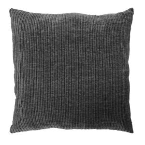 Kuddfodral Cord, enfärgad bredspårig manchester, Stl. 45x45 cm, Mörkgrå