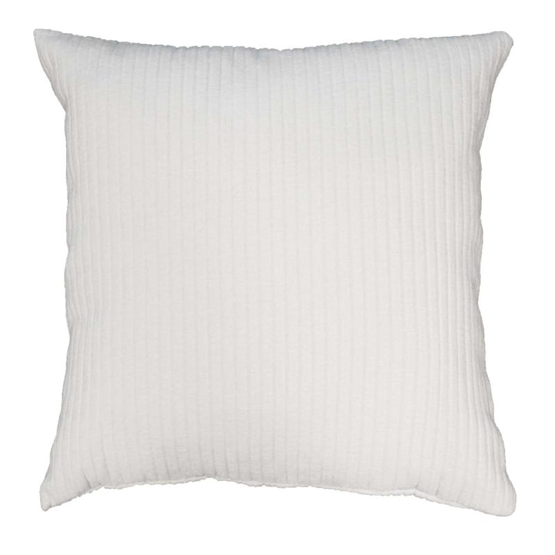 Kuddfodral Cord, enfärgad bredspårig manchester, Stl. 45x45 cm, Vit