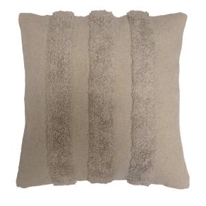 Kuddfodral FREJ stl. 45x45 cm, tuftade ränder, sand