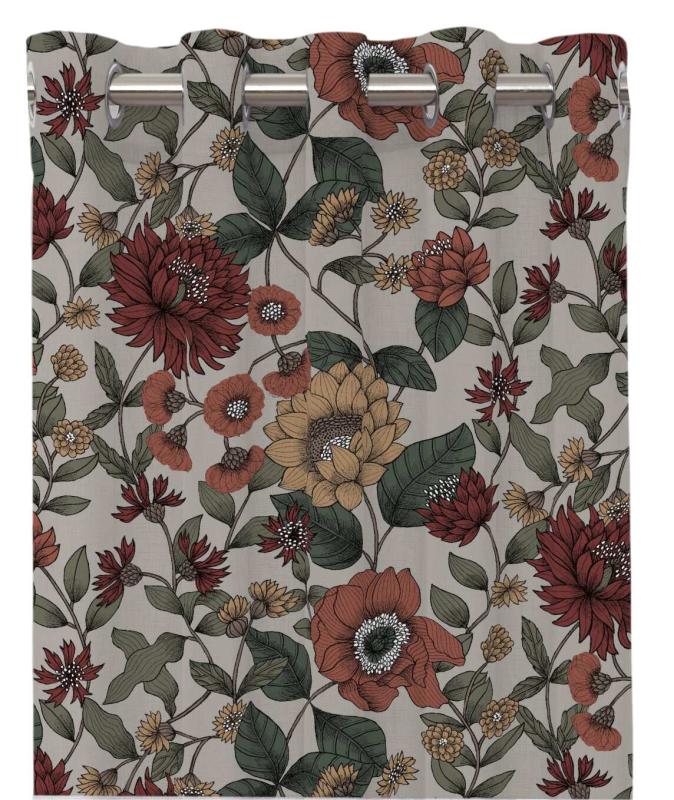 Gardinlängd DAHLIA stl. 2x120x240 cm, linne