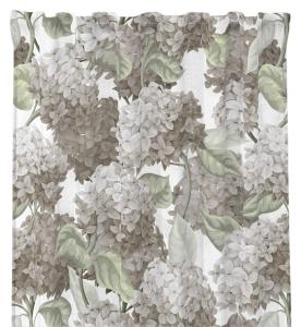 Gardin Hortencia, med blommor av hortensia, 2 pack. Stl. 2x140x250 cm, Beige.