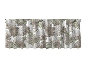 Gardinkappa Hortencia, med blommor av hortencia. Stl. 50x250 cm, Beige
