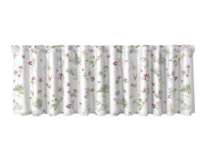 Gardinkappa LEA på metervara, småblommig, rosa och grön
