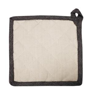 Grytlapp Joe, tvåfärgad, quiltad. 1 pack, Stl. 20x20 cm, Sand/graphite