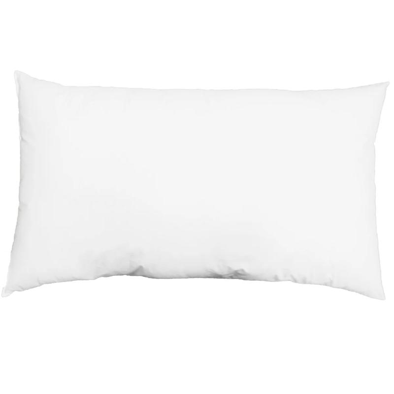 Hotellkudde DREAM, avlång Stl. 70x100 cm, 1250 gram bollfiberfyllning, Vit