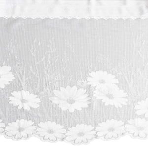 Gardinkappa JUDY på metervara, så kallad mormors gardin i tunn skir spets vit