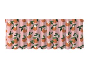 Gardinkappa Orangina, med apelsiner, Stl. 50x250 cm, Rosa