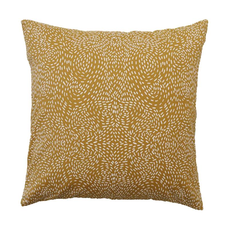 Kuddfodral Hjördis, med vita prickar, lite grövre kvalité. Stl. 45x45 cm, Lejon