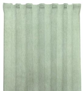 Gardinlängd EDDIE, enfärgad, smalspårig manchester, stl. 2x140x250 cm, ljusgrön