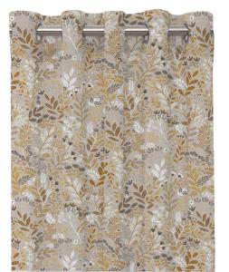 Gardinlängd Hage med öljetter, blad och blommor, Havre