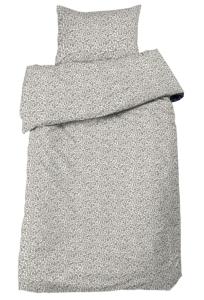 Bäddset ESTER, 2-dels för spjälsäng, småblommig, Stl. 100x130, 35x55 cm, Beige, grön