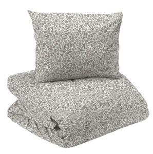 Bäddset ESTER, 2-dels för spjälsäng, småblommig, Stl. 100x130, 35x55 cm, Beige, grön