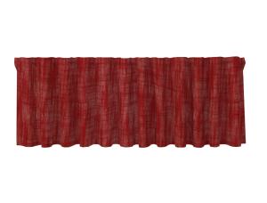 Gardinkappa BRUCE, enfärgad med struktur, julröd
