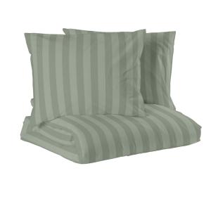 Bäddset MIRAGE KINGSIZE, stilig vävd rand med hotellkänsla i skön satin i grönt