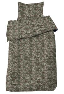 Bäddset Elvira, svalt och snyggt i bäckebölja struktur. Grön