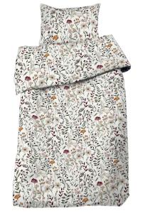 Bäddset Cecilia, med vackra blommor och blad. Multi