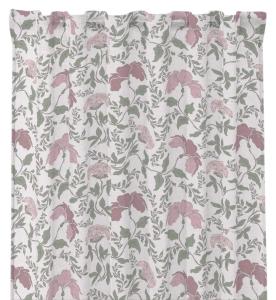 Gardin ELLEN med rosa blommor och gröna slingrande blad