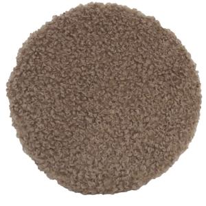 Sittdyna BAGGE i beige fårpälsimmitation, baksida med antislipp