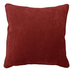 Kuddfodral EDDIE, enfärgad, smalspårig manchester, mörkröd