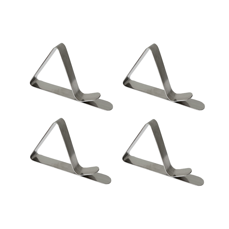 Dukklämmor i rostfritt stål, fyr-pack