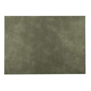 Bordstablett, tallriksunderlägg Buffalo, rektangulär i läderimitation i olivgrönt