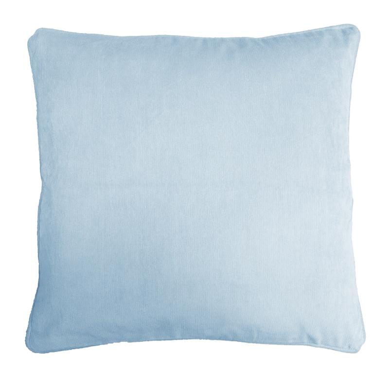 Kuddfodral EDDIE, enfärgad, smalspårig manchester i ljusblått