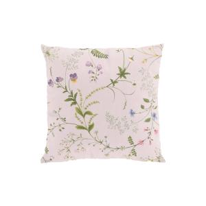 Kuddfodral Blomsteryra, med sommarens vilda slingrande blommor ljusrosa bottenfärg