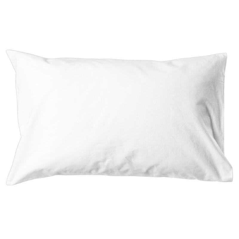 Extra stort Örngott i satin 70x100cm i vitt, passar till hotellkuddar