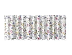 Gardinkappa SOMERSET på metervara, med sommarblommor i rosa, gult och blått