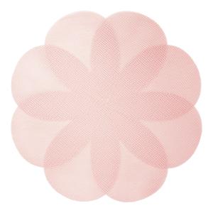 Rund Bordstablett, tallriksunderlägg BLOOM i PVC likt en blomma i rosa