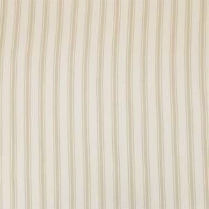 Stolsdyna MADICKEN randig i linnefärg och offwhite med volang runt kanten