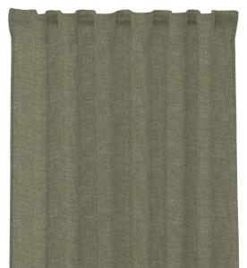 Mörkläggningsgardin SKYMNING, extra lång, black out, enfärgad, melerad i grönt