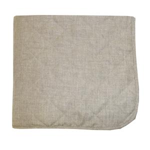 Överkast SKYMNING till enkelsäng, quiltad, enfärgad, melerad i linnefärg