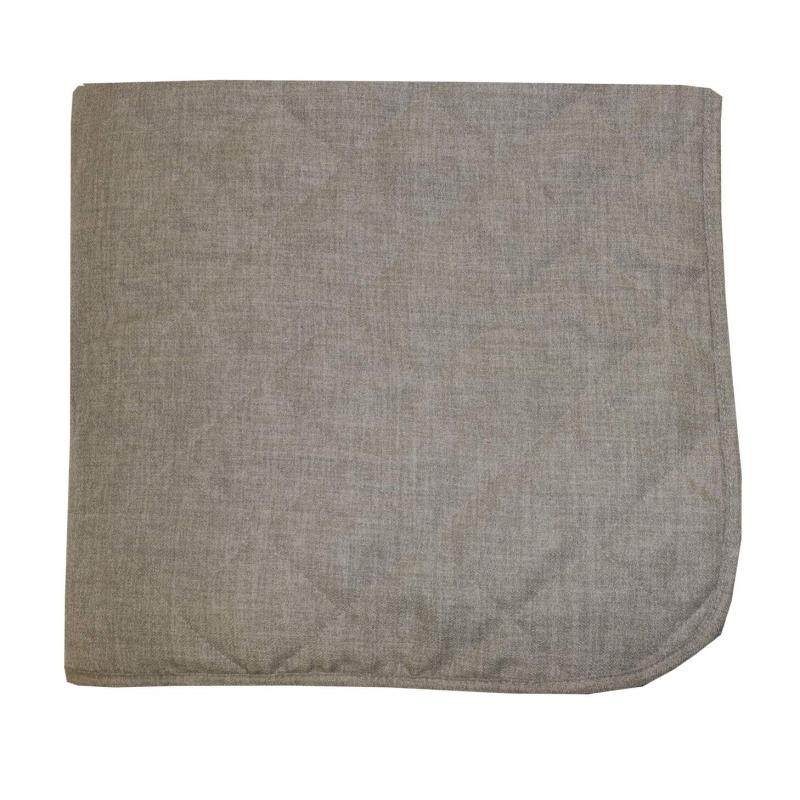 Överkast SKYMNING till enkelsäng, quiltad, enfärgad, melerad i mullvadsfärg