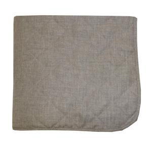 Överkast SKYMNING till enkelsäng, quiltad, enfärgad, melerad i mullvadsfärg