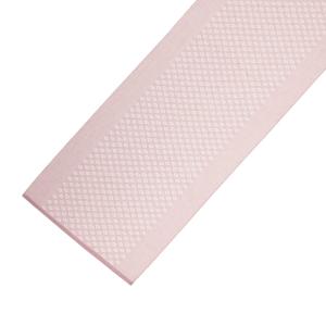 Bordslöpare MARIA  i ljusrosa med vävt mönster i mitten och släta sidor