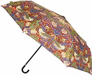 Paraply William Morris, Kensington, Strawberry Thief, röd