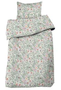 Bäddset BACKA med blommor i persikofärg