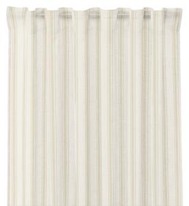 Gardin MADICKEN randig i linnefärg och offwhite