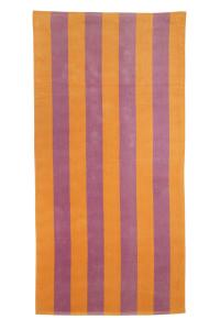 Badlakan, Beachfrotte HAPPY i mjuk velour med ränder i lila och orange