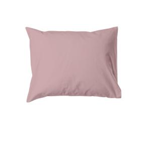 Örngott ELTON, enfärgat vintage tvättat örngott med jeans söm i rosa