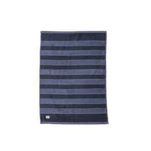 Frotte, handdukar, badlakan HORIZON, randig i blått och marinblått