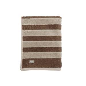 Frotte, handdukar, badlakan HORIZON, randig i ljusbeige och mörkbeige