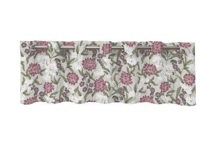 Gardinkappa KIARA med stora rosa, lila och vita blommor