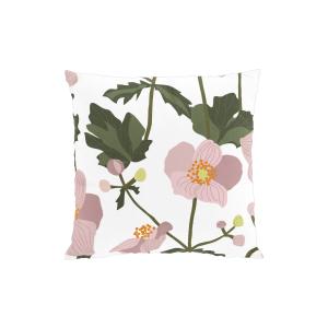 Kuddfodral Anemon, med rosa anemoner, 47x47cm, Rosa