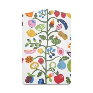 Serveringsbräda FRUKTTRÄD, fantasifullt mönster med frukter i färgsprakande kulörer