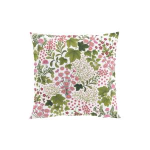 Kuddfodral MORMORS TÄPPA med små rosa blommor och gröna blad