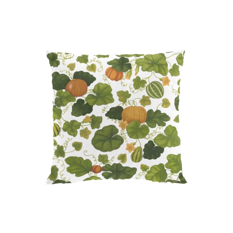 Kuddfodral PUMPOR med vackra pumpor och gröna blad